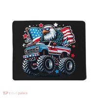4th Of July Patriotic American Flag Eagle Usa Red White Blue Mousepad thumb 0