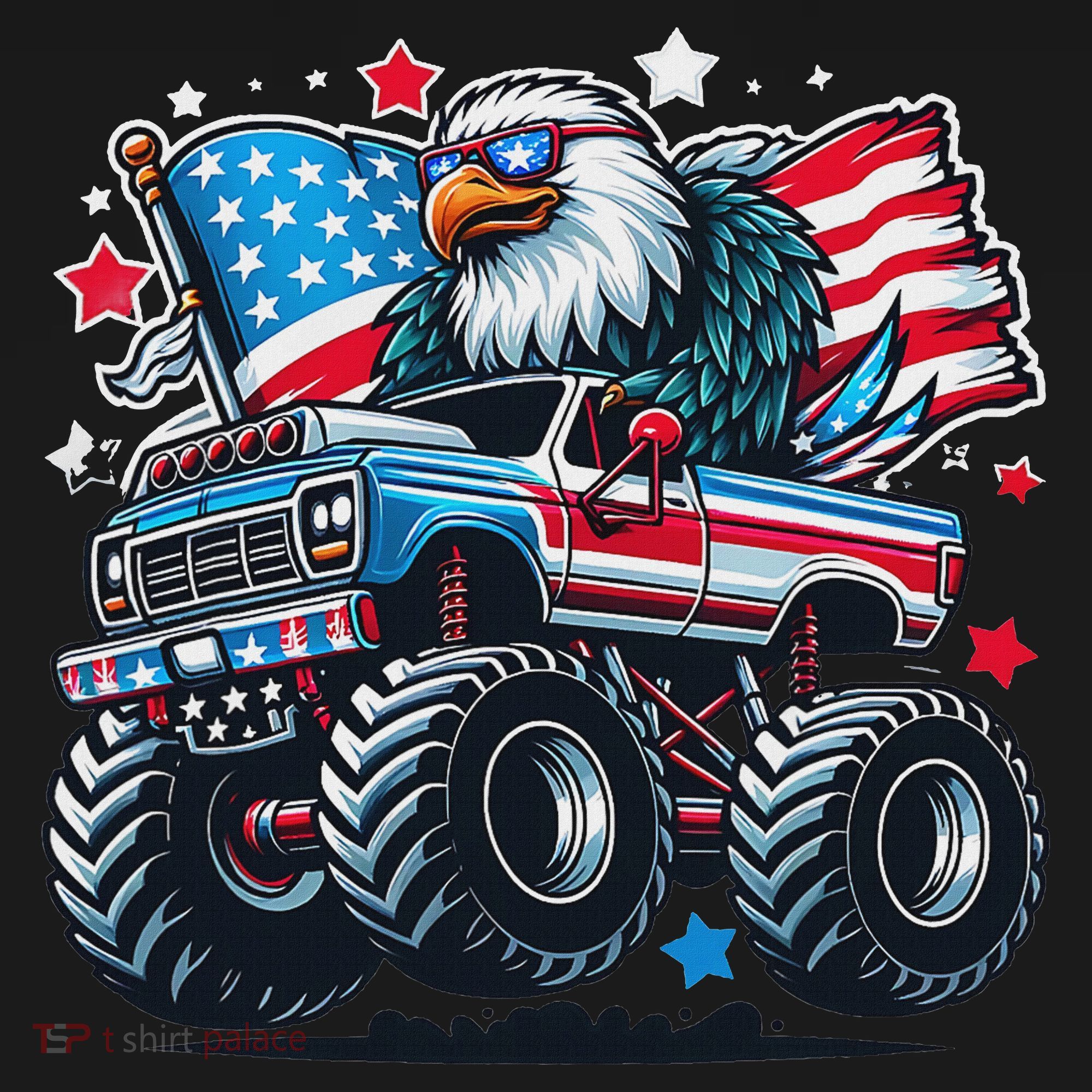 4th Of July Patriotic American Flag Eagle Usa Red White Blue Women's Tank Top