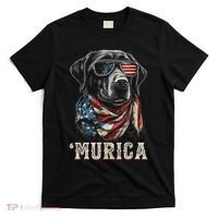 4th Of July Bald Eagle Mullet Murica Usa Dog Usa Merica T-Shirt thumb 0