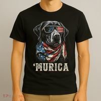 4th Of July Bald Eagle Mullet Murica Usa Dog Usa Merica T-Shirt thumb 3