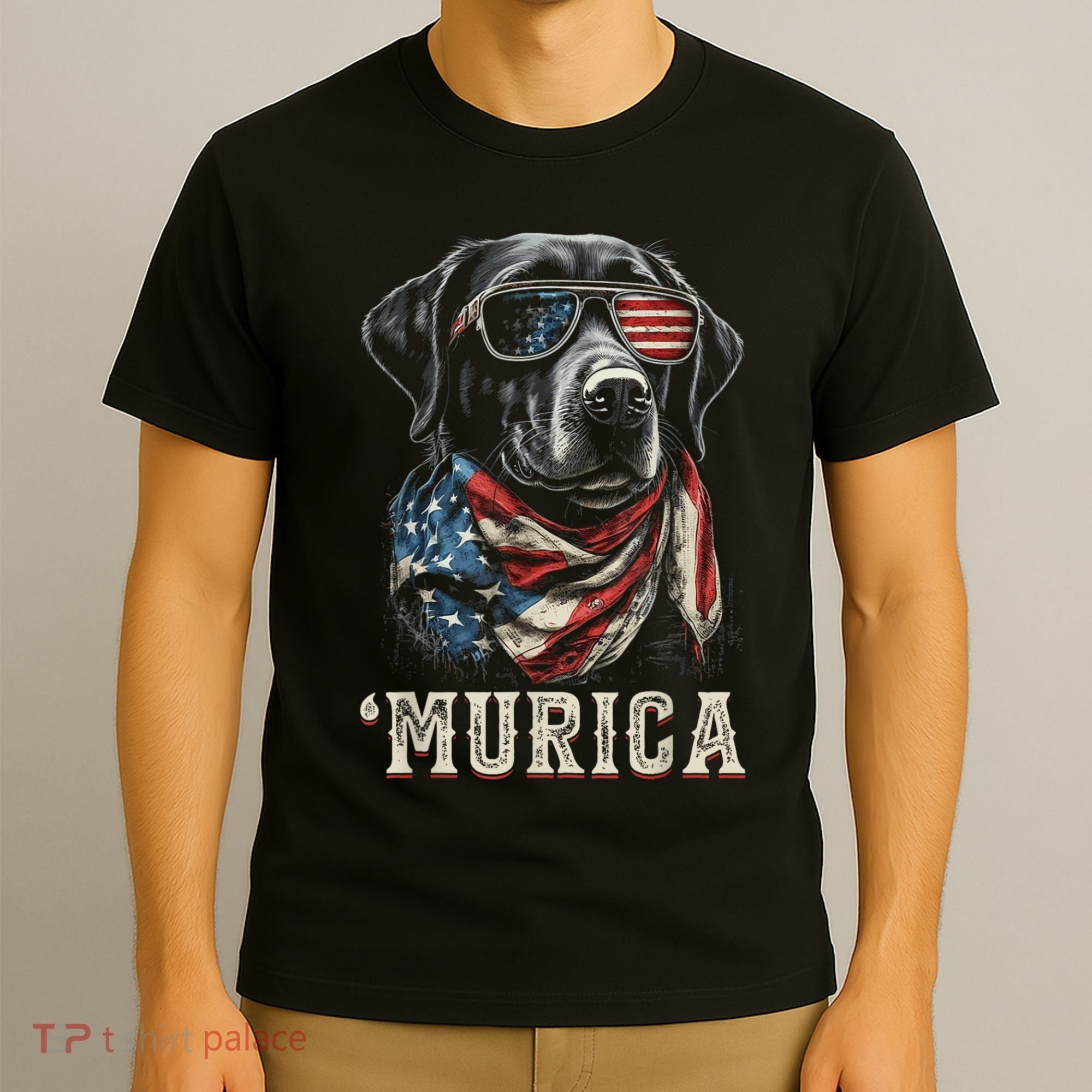 4th Of July Bald Eagle Mullet Murica Usa Dog Usa Merica T-Shirt