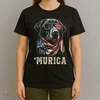 4th Of July Bald Eagle Mullet Murica Usa Dog Usa Merica T-Shirt thumb 4