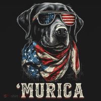 4th Of July Bald Eagle Mullet Murica Usa Dog Usa Merica T-Shirt thumb 7