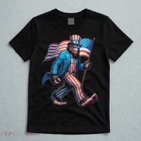 4th Of July Bigfoot Sasquatch Patriotic American Flag T-Shirt thumb 5