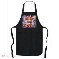 4th Of July Highland Cow Popsicle Firework Usa American Apron thumb 0