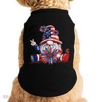 4th Of July Gnome Festive Holiday Doggie Tank thumb 0