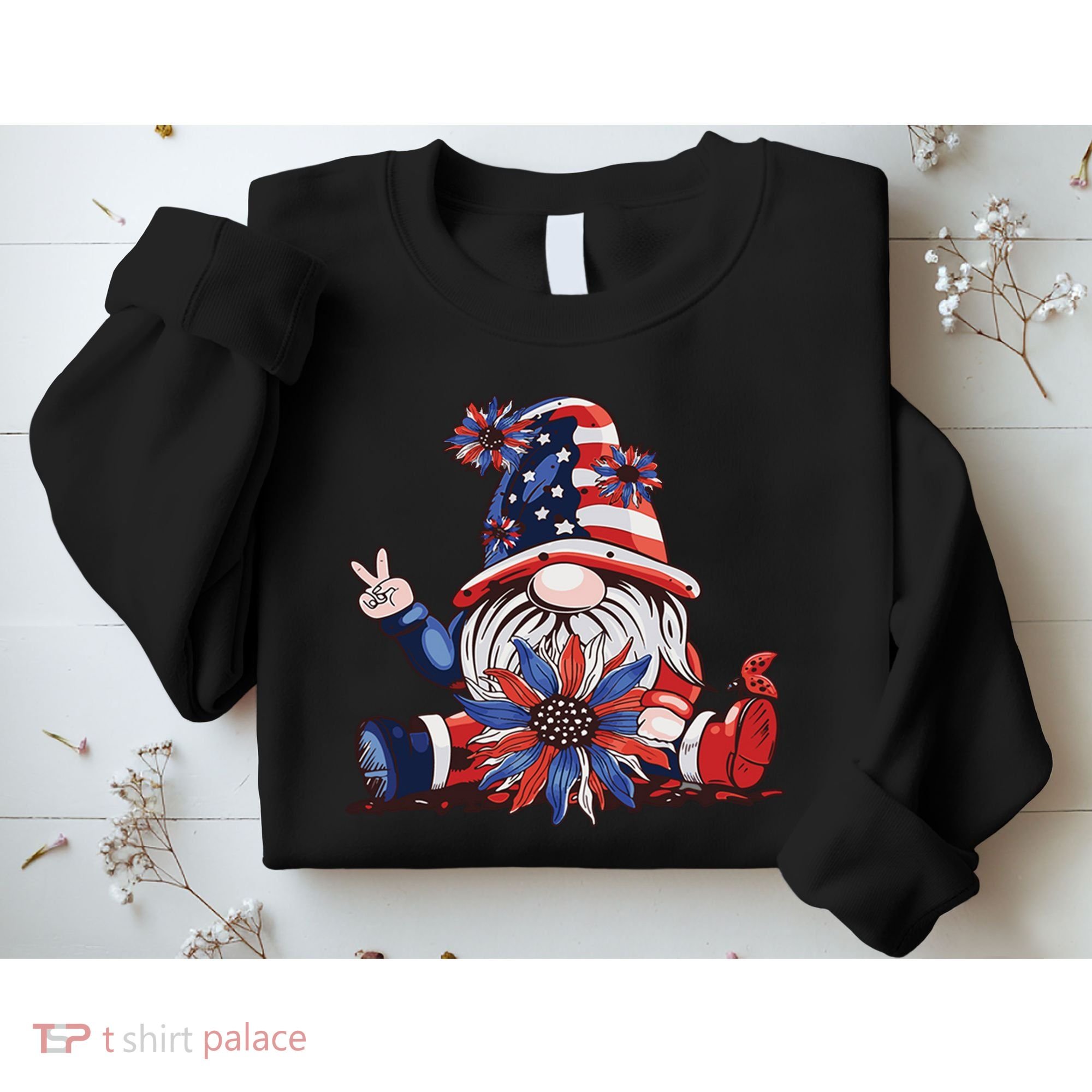 4th Of July Gnome Festive Holiday Sweatshirt