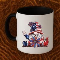 4th Of July Gnome Festive Holiday Coffee Mug thumb 2