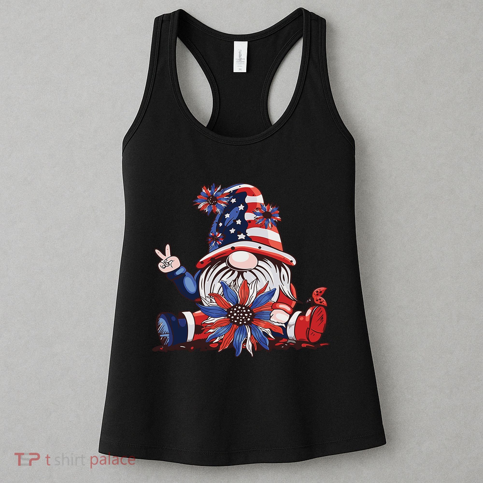 4th Of July Gnome Festive Holiday Women's Tank Top