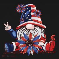 4th Of July Gnome Festive Holiday Baby Bodysuit thumb 2