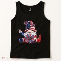 4th Of July Gnome Festive Holiday Tank Top thumb 2