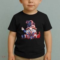 4th Of July Gnome Festive Holiday Toddler T-Shirt thumb 2