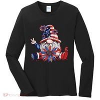 4th Of July Gnome Festive Holiday Women's Long Sleeve Shirt thumb 0