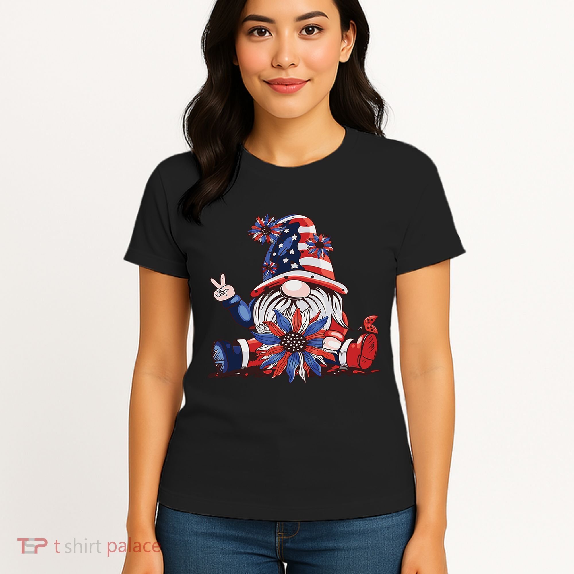 4th Of July Gnome Festive Holiday Women's T-Shirt