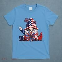 4th Of July Gnome Festive Holiday T-Shirt thumb 4