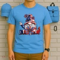 4th Of July Gnome Festive Holiday T-Shirt thumb 5