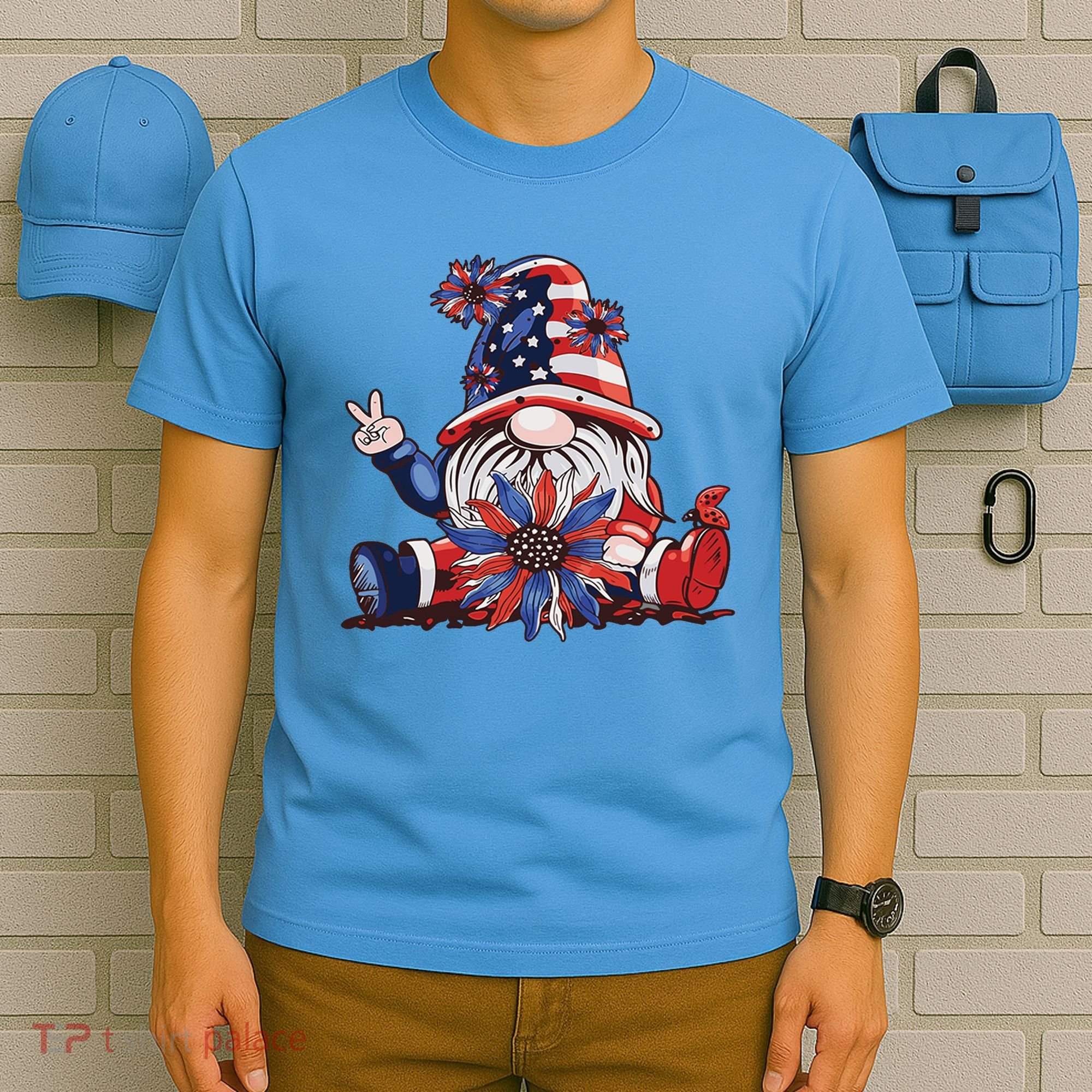 4th Of July Gnome Festive Holiday T-Shirt