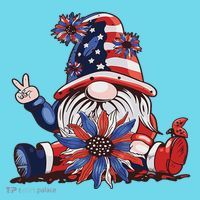 4th Of July Gnome Festive Holiday Kids Long Sleeve Shirt thumb 2