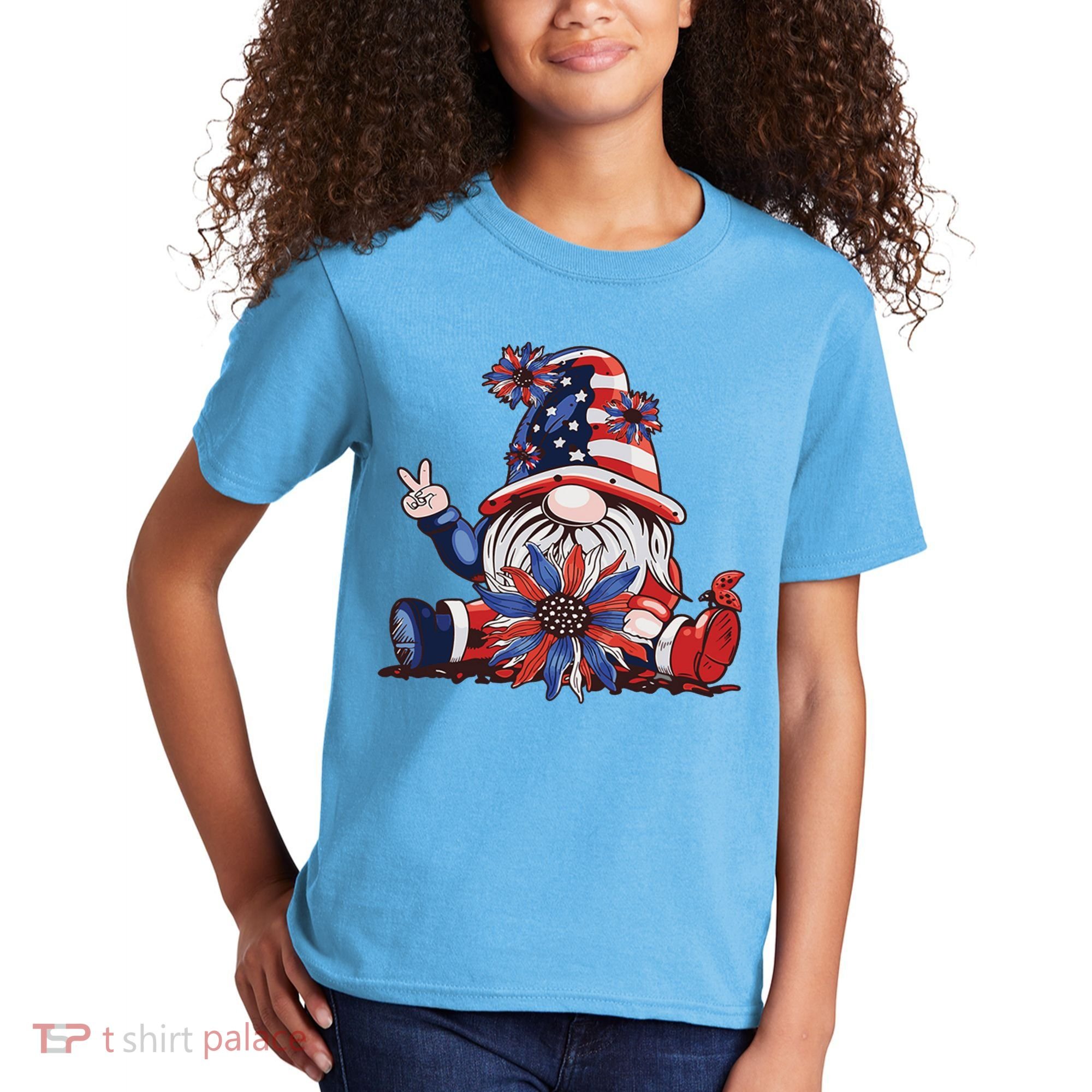 4th Of July Gnome Festive Holiday Kids T-Shirt