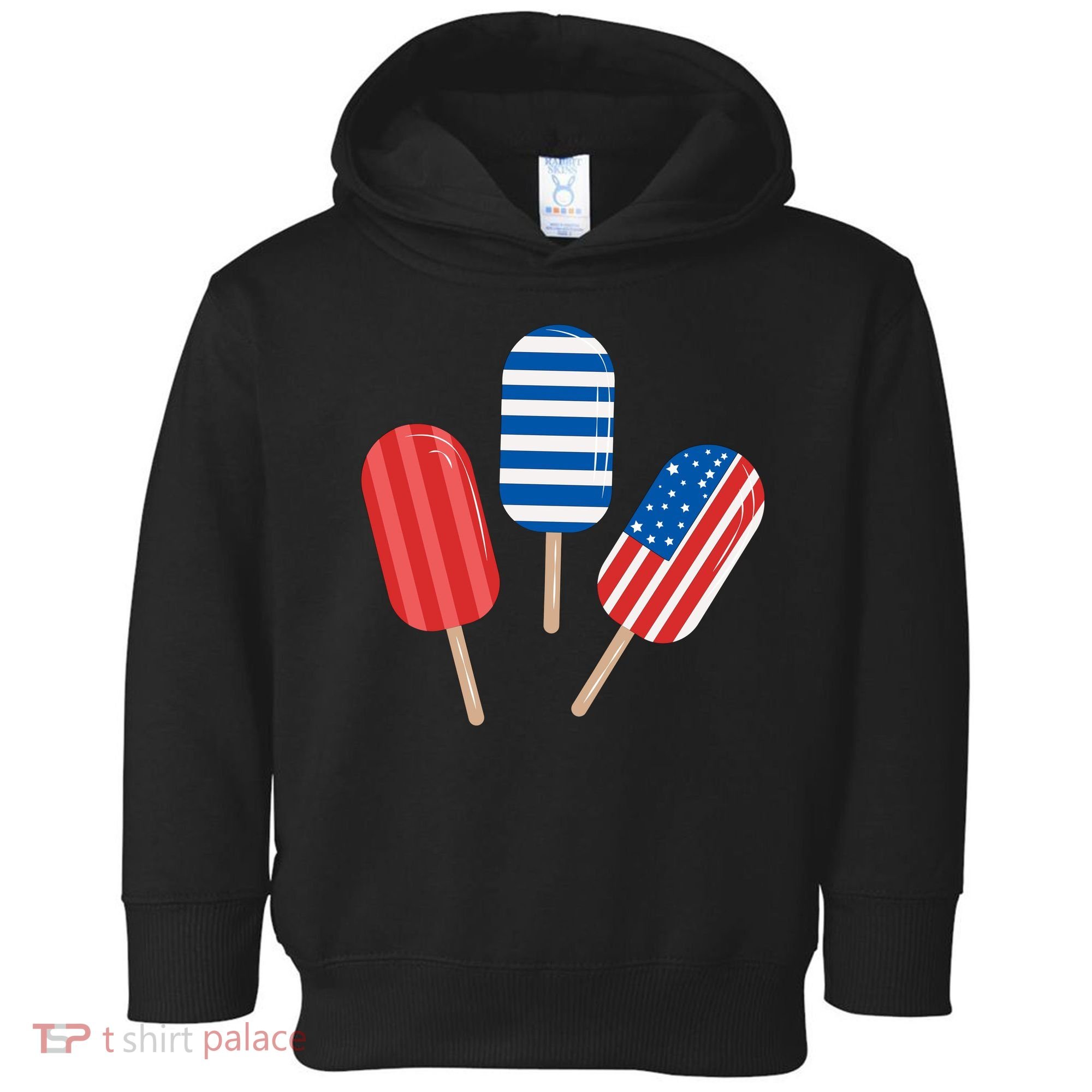 4th Of July Popsicle Usa Toddler Hoodie