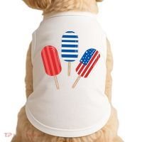 4th Of July Popsicle Usa Doggie Tank thumb 0