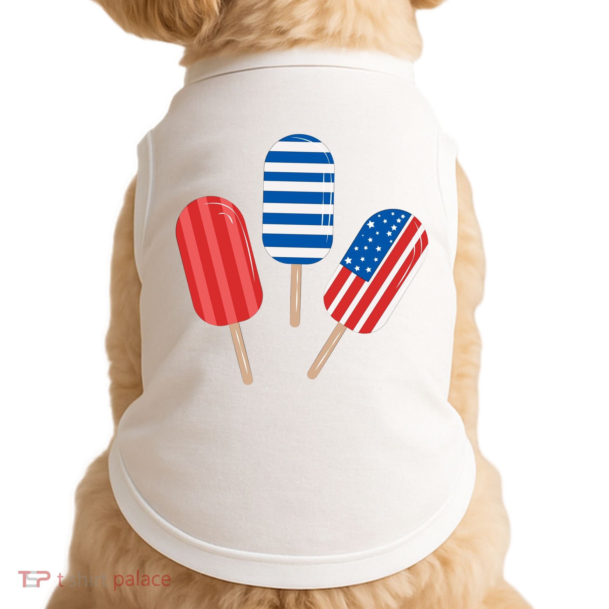 4th Of July Popsicle Usa Doggie Tank