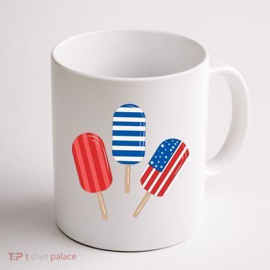 4th Of July Popsicle Usa Coffee Mug back