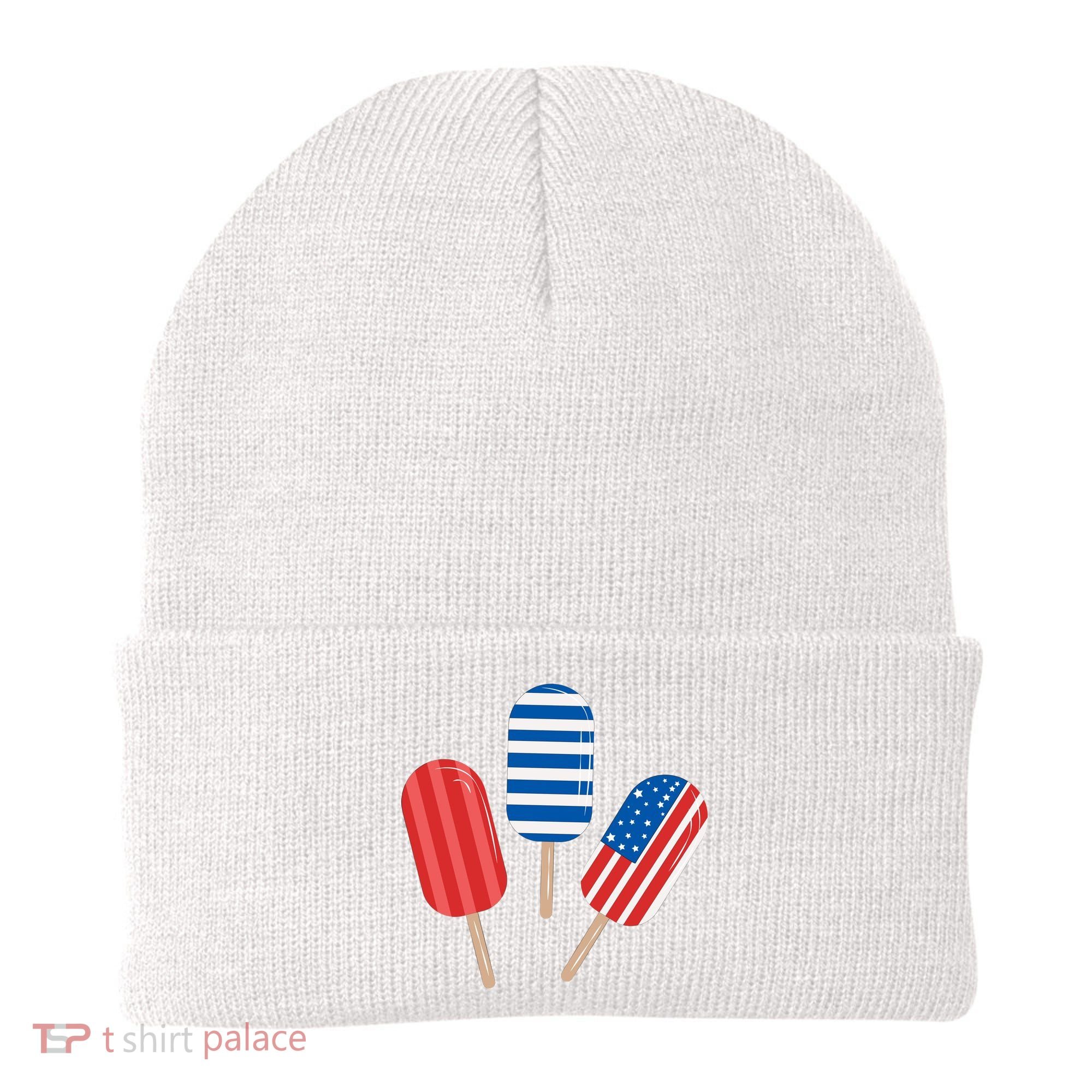4th Of July Popsicle Usa Beanie