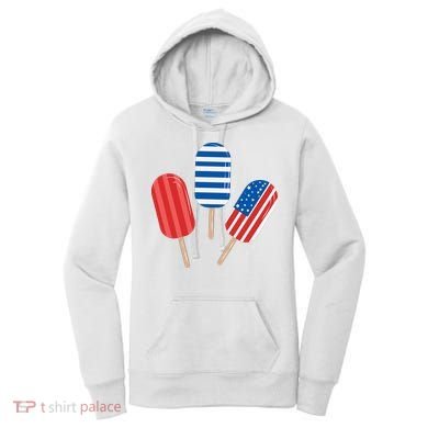 4th Of July Popsicle Usa Women's Hoodie