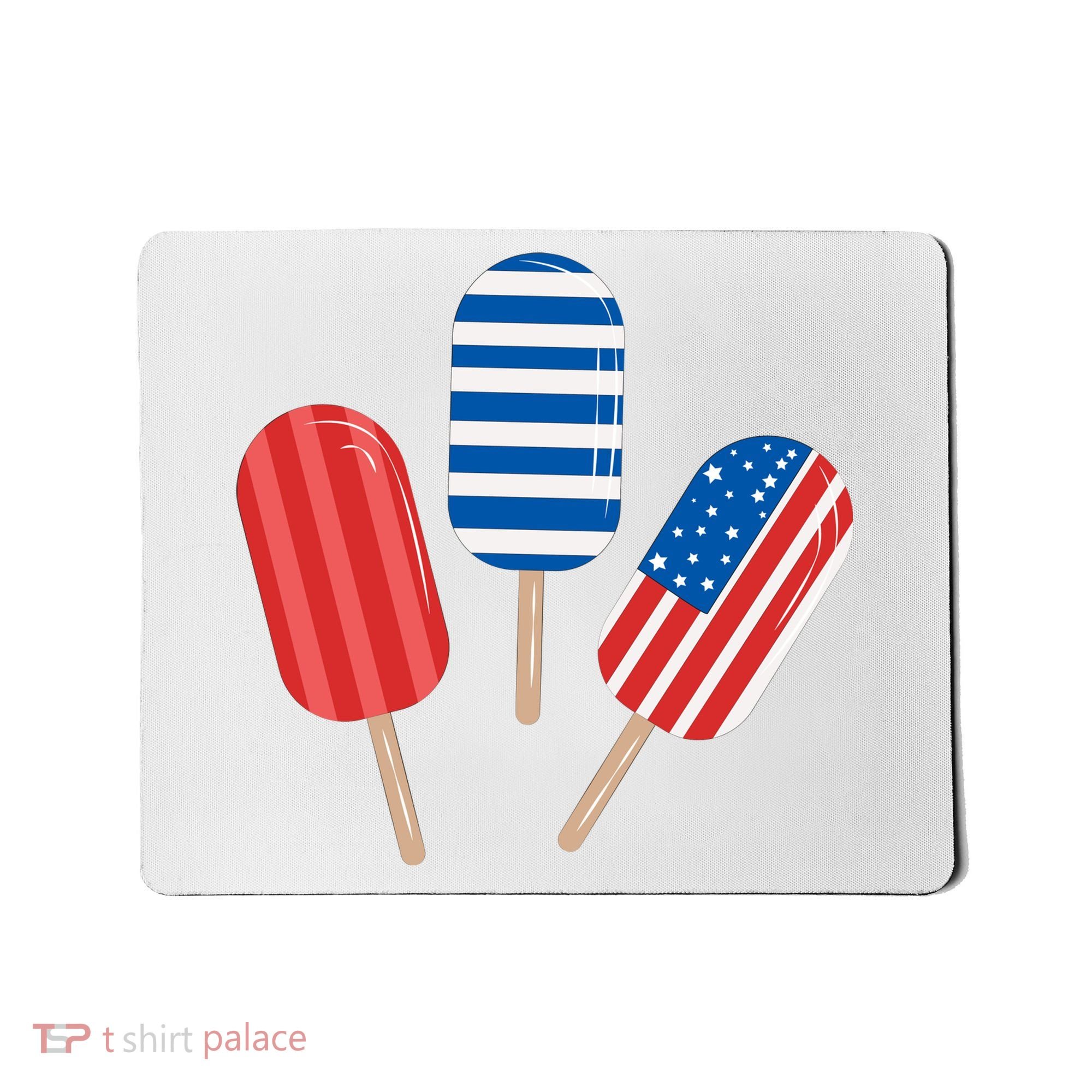 4th Of July Popsicle Usa Mousepad