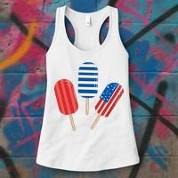 4th Of July Popsicle Usa Women's Tank Top thumb 3