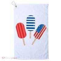 4th Of July Popsicle Usa Golf Towel thumb 0