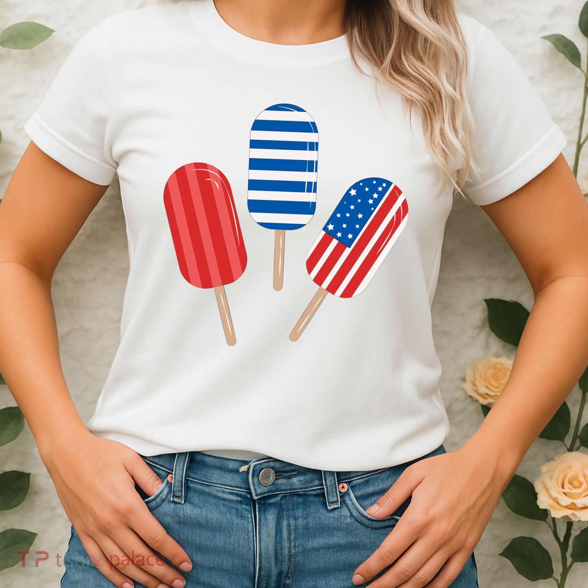 4th Of July Popsicle Usa Women's T-Shirt
