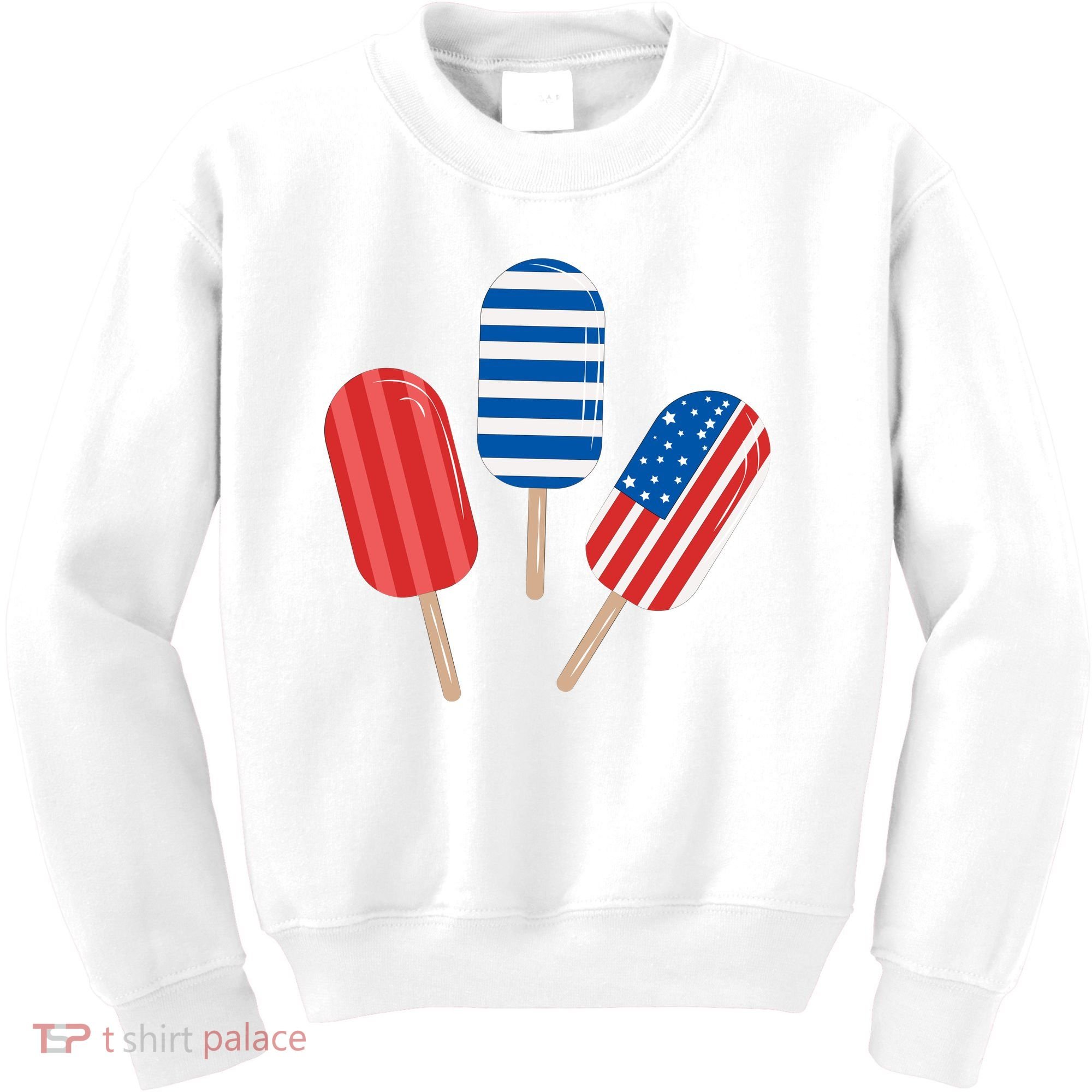 4th Of July Popsicle Usa Kids Sweatshirt