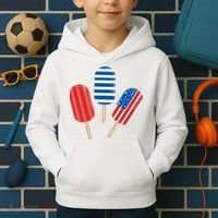 4th Of July Popsicle Usa Kids Hoodie thumb 2