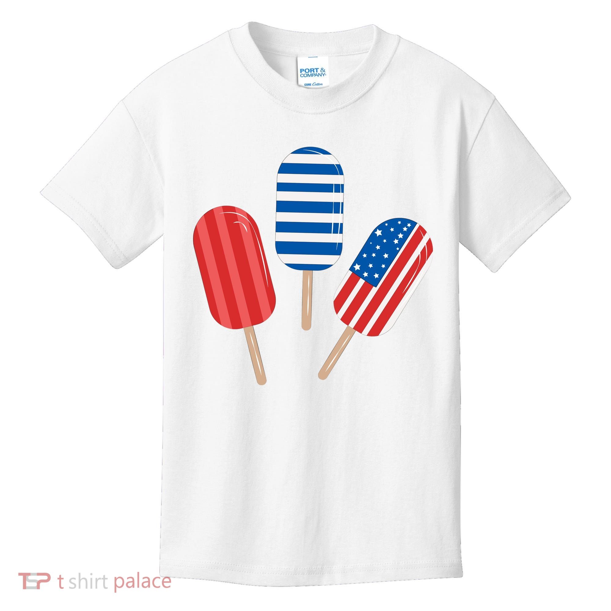 4th Of July Popsicle Usa Kids T-Shirt