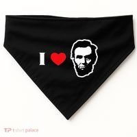 4th Of July Abraham Lincoln USA-Made Doggie Bandana thumb 0