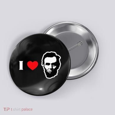 4th Of July Abraham Lincoln Button
