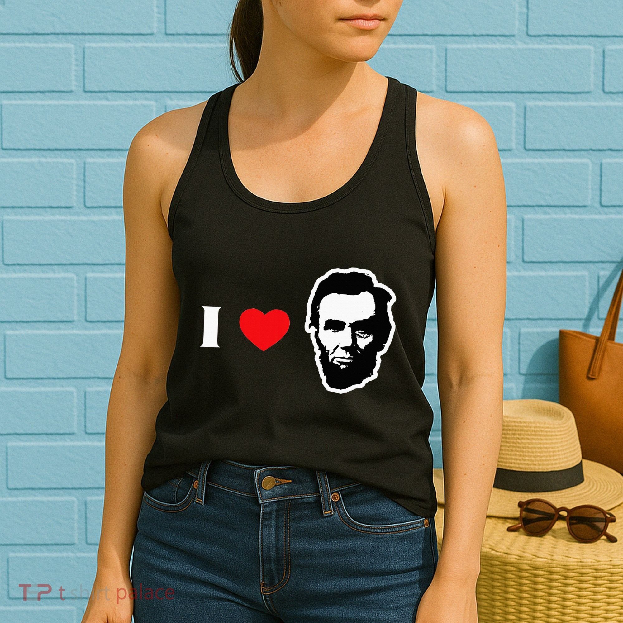 4th Of July Abraham Lincoln Women's Tank Top