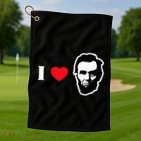 4th Of July Abraham Lincoln Golf Towel thumb 1
