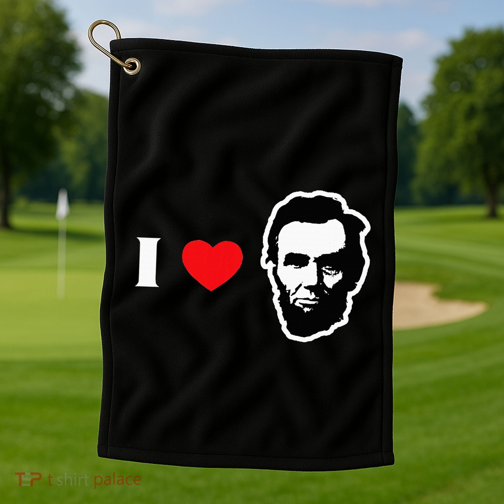 4th Of July Abraham Lincoln Golf Towel