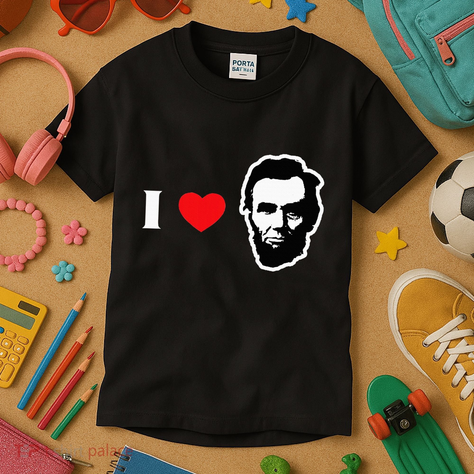 4th Of July Abraham Lincoln Kids T-Shirt