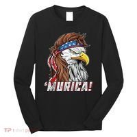 4th Of July Bald Eagle Mullet Murica Usa Usa Merica Long Sleeve Shirt thumb 0