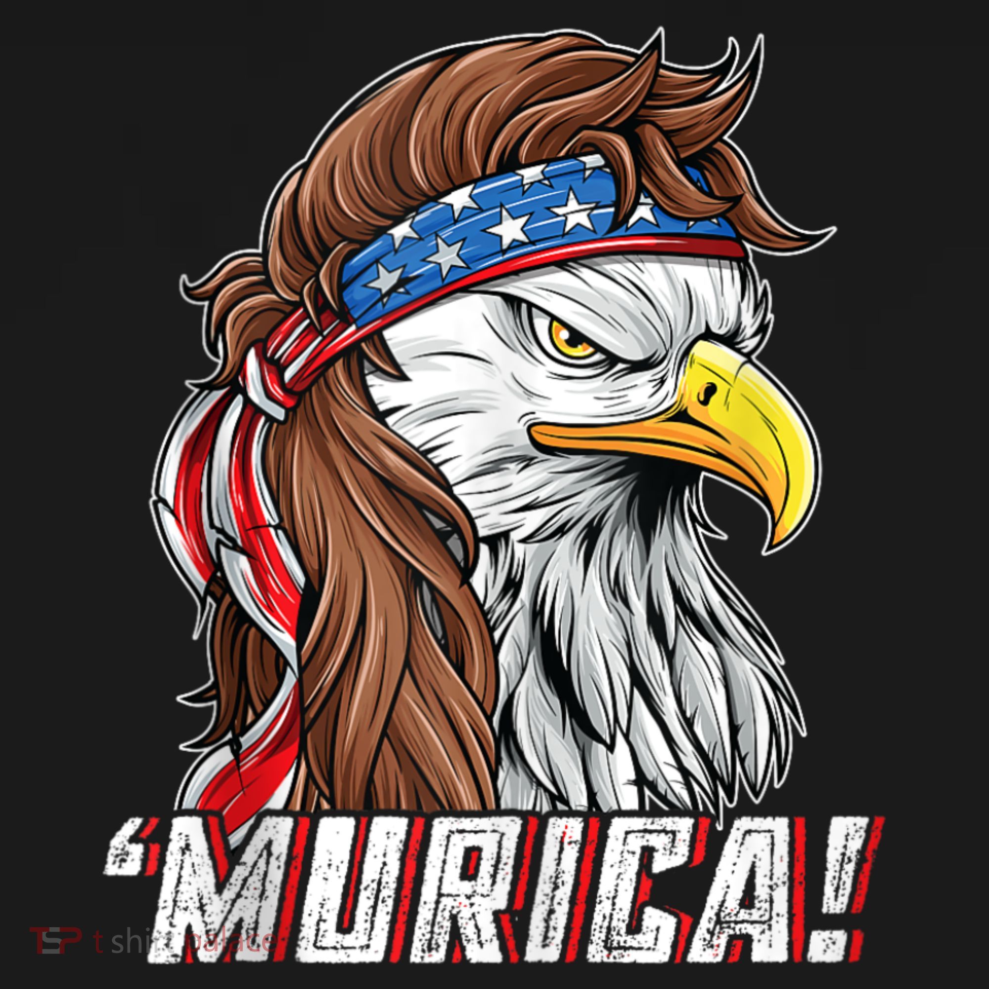 4th Of July Bald Eagle Mullet Murica Usa Usa Merica Long Sleeve Shirt