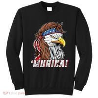 4th Of July Bald Eagle Mullet Murica Usa Usa Merica Sweatshirt thumb 0