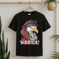 4th Of July Bald Eagle Mullet Murica Usa Usa Merica T-Shirt thumb 2
