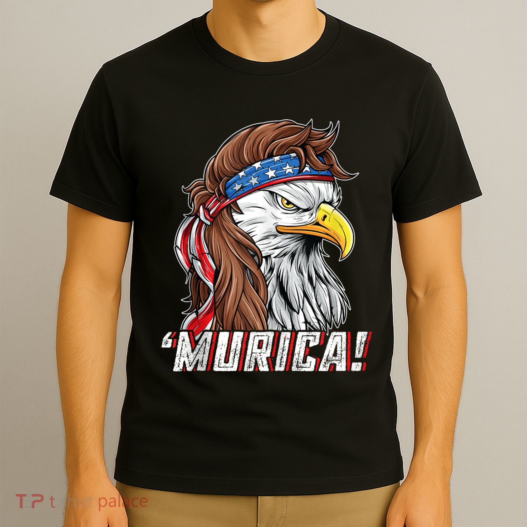 4th Of July Bald Eagle Mullet Murica Usa Usa Merica T-Shirt