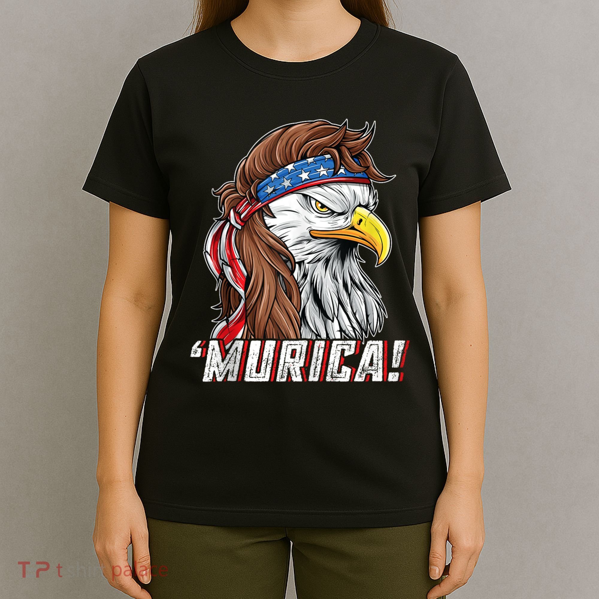 4th Of July Bald Eagle Mullet Murica Usa Usa Merica T-Shirt