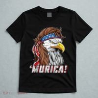 4th Of July Bald Eagle Mullet Murica Usa Usa Merica T-Shirt thumb 5