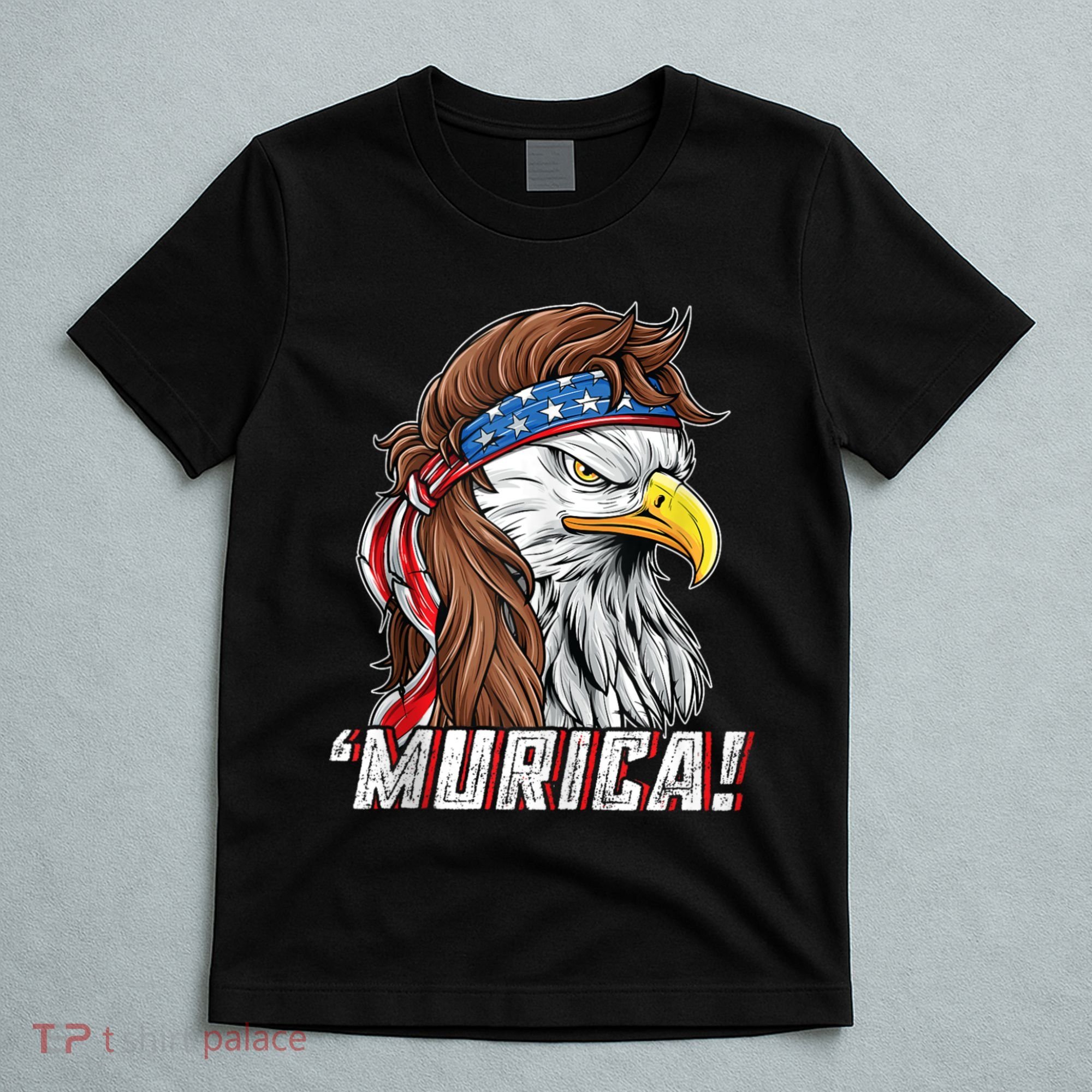 4th Of July Bald Eagle Mullet Murica Usa Usa Merica T-Shirt